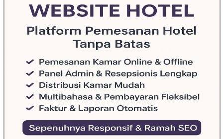 Jasa Pembuatan Website Hotel, Penginapan, Villa & Kost Profesional — Tingkatkan Reservasi, Bangun Kepercayaan, dan Dominasi Pencarian Online
